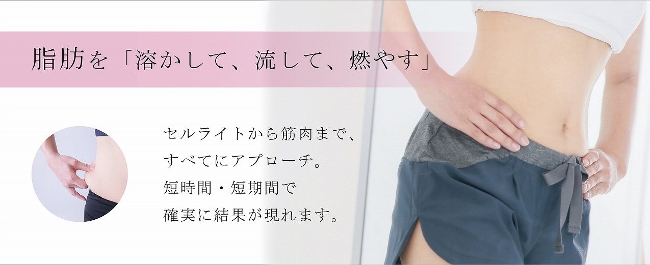 脂肪を溶かして、流して、燃やす